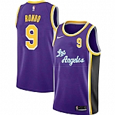 Lakers 9 Rajon Rondo Purple 2020-2021 New City Edition Nike Swingman Jersey Dyin,baseball caps,new era cap wholesale,wholesale hats